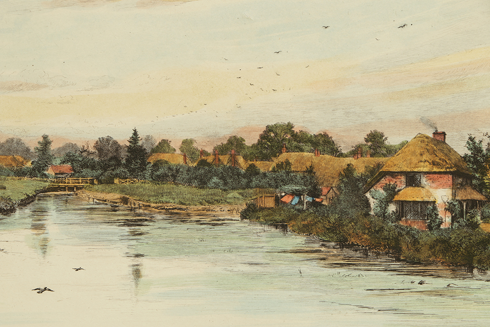 Fred Slocombe Hand-Colored Engravings on Paper