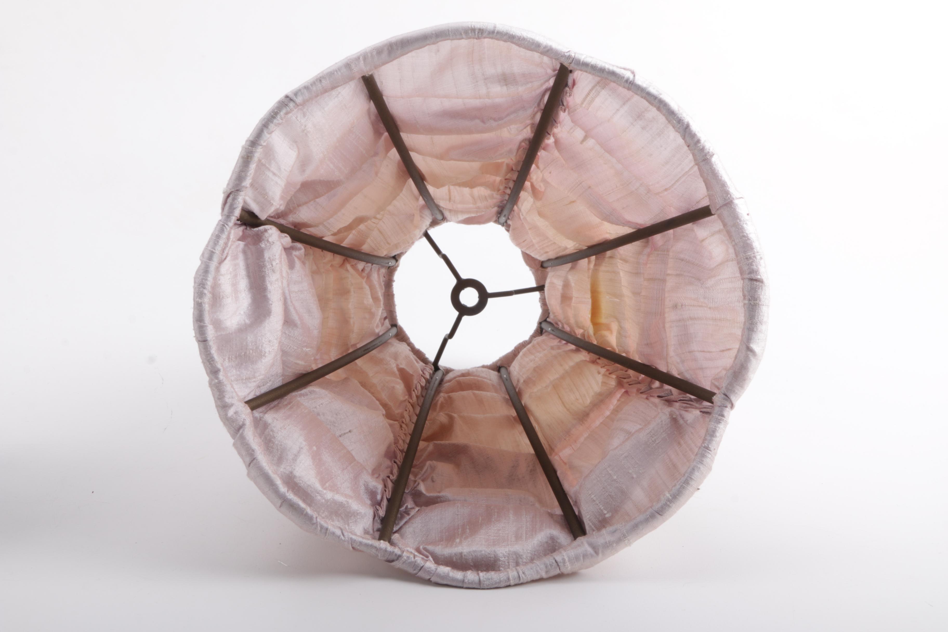 Silver Tone Table Lamp