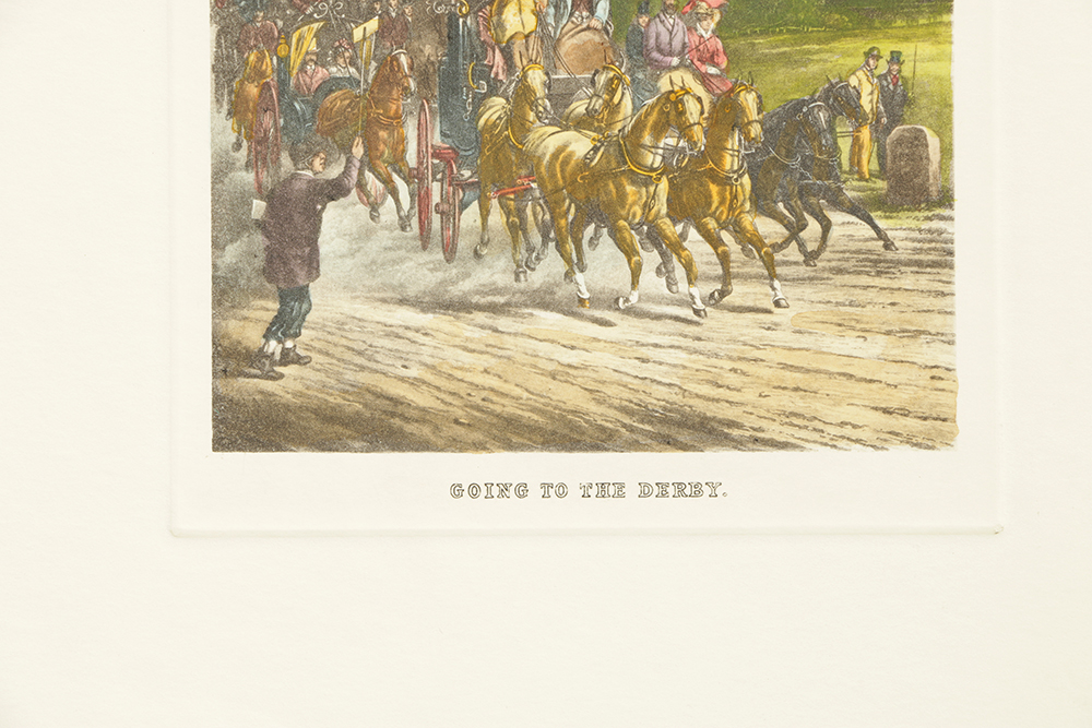 Collection of Color-Lithographs After Original Equestrian Scenes