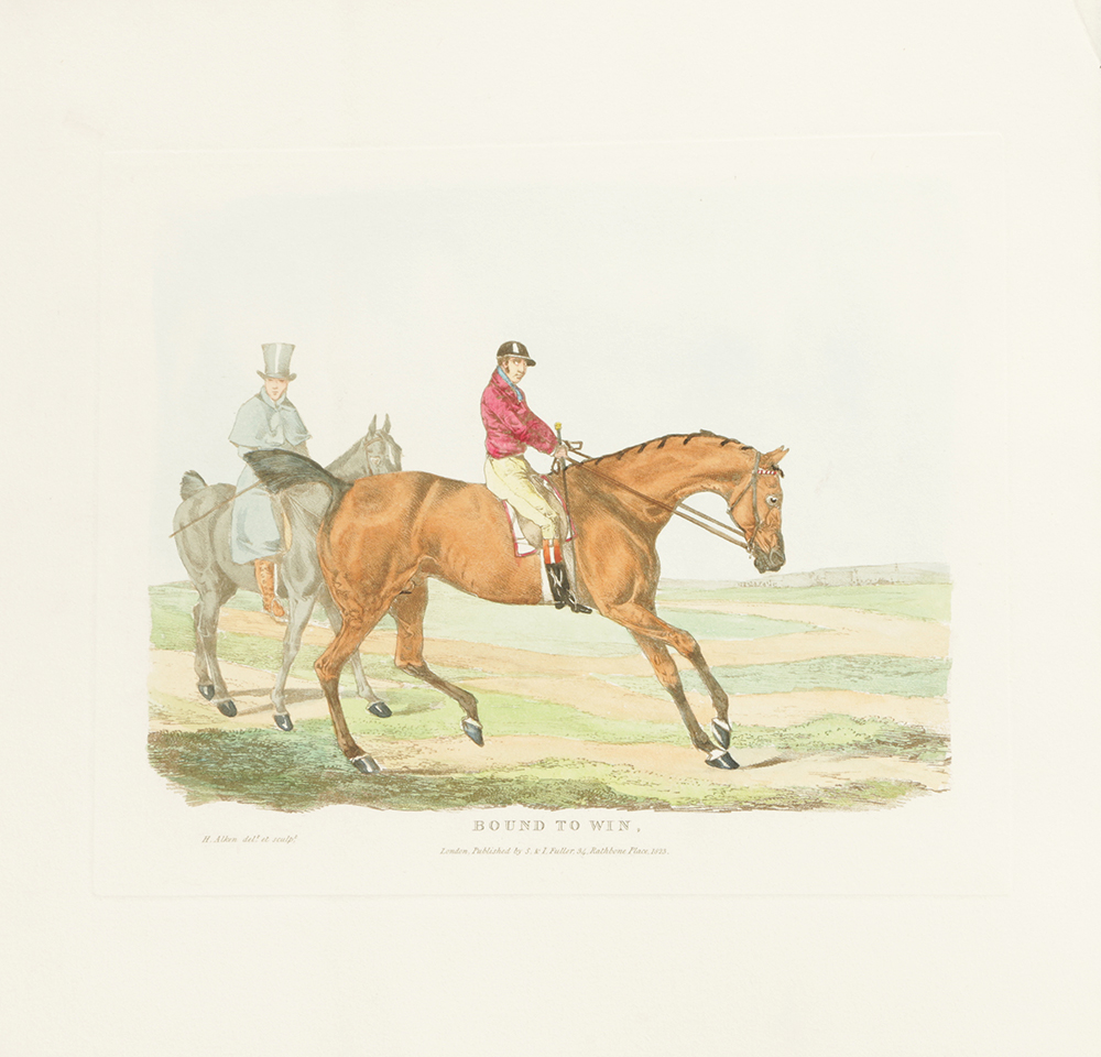 Collection of Color-Lithographs After Original Equestrian Scenes