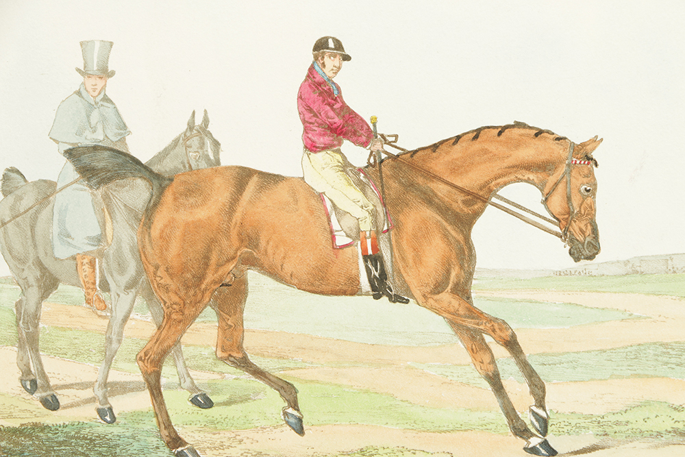 Collection of Color-Lithographs After Original Equestrian Scenes
