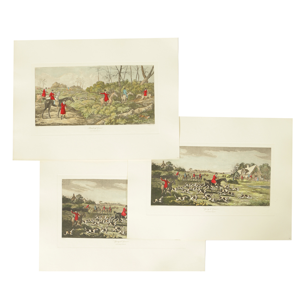 T. Sutherland Hand-colored Lithographs on Paper After Henry Alken