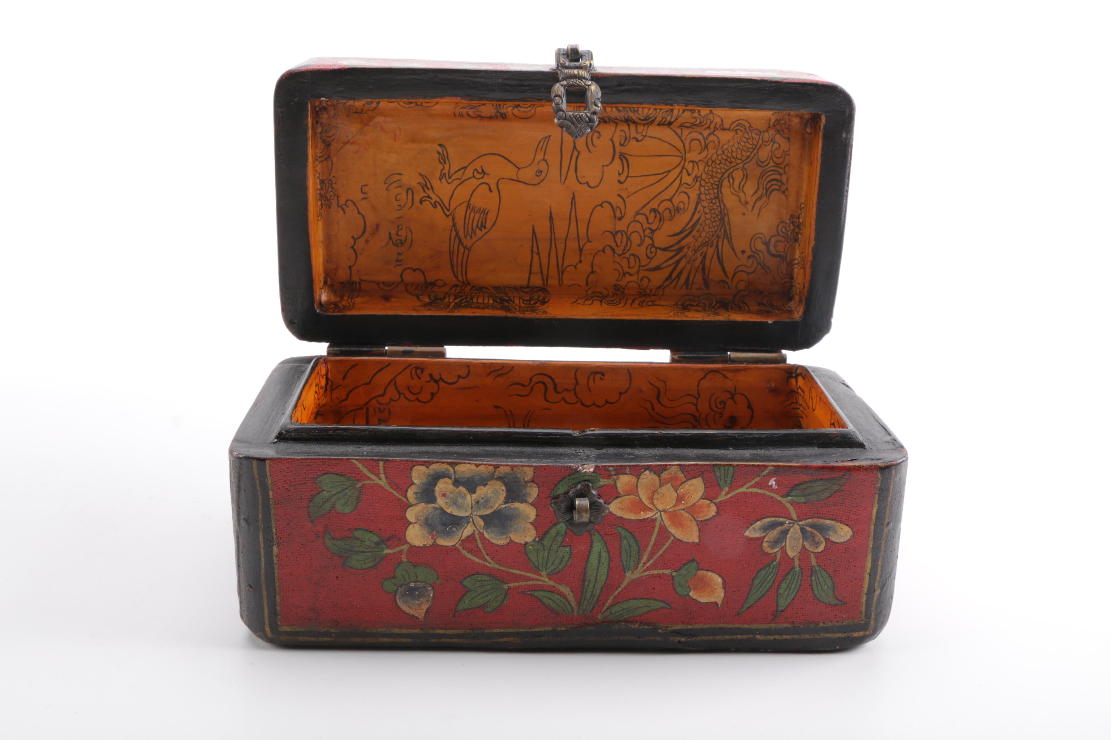 Asian Style Wooden Chests