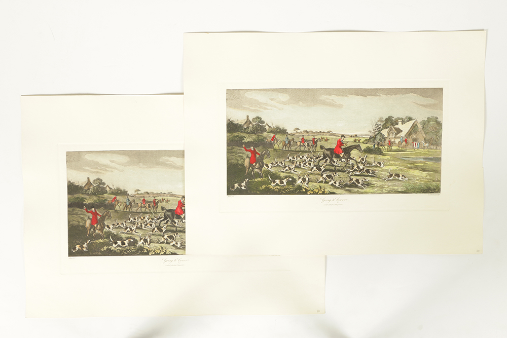 T. Sutherland Hand-colored Lithographs on Paper After Henry Alken