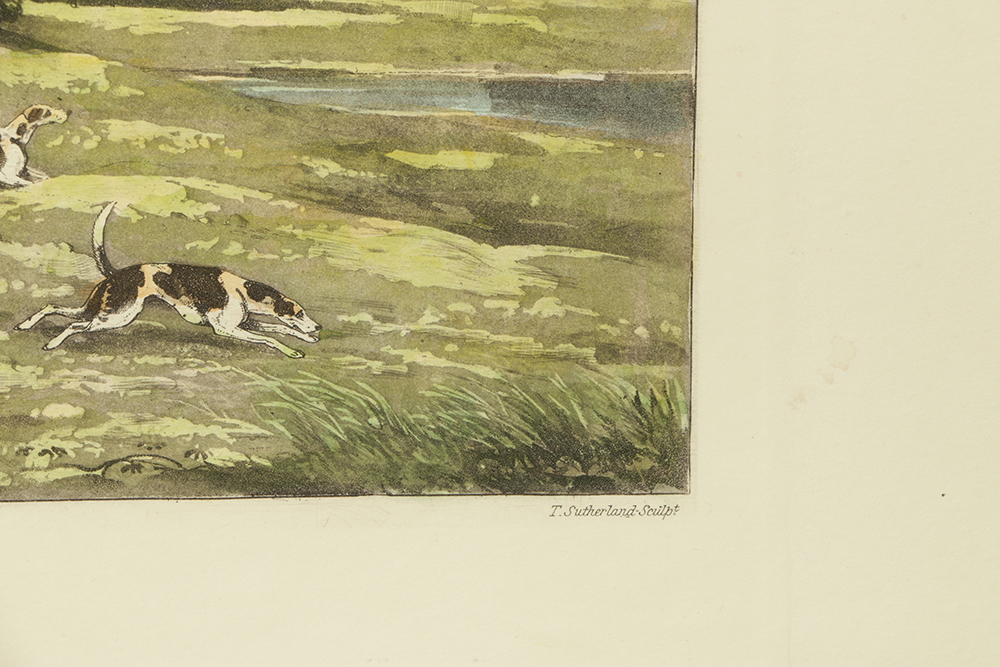 T. Sutherland Hand-colored Lithographs on Paper After Henry Alken