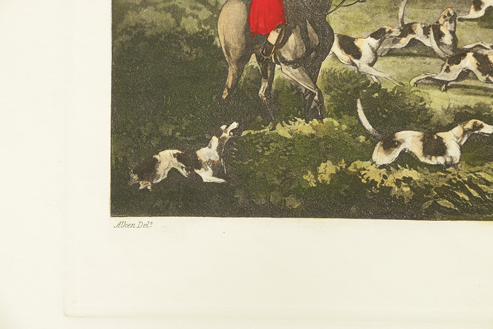 T. Sutherland Hand-colored Lithographs on Paper After Henry Alken