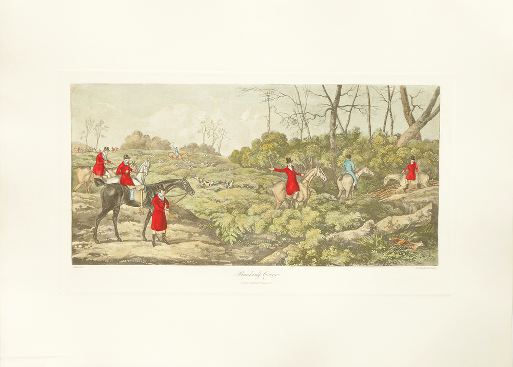 T. Sutherland Hand-colored Lithographs on Paper After Henry Alken