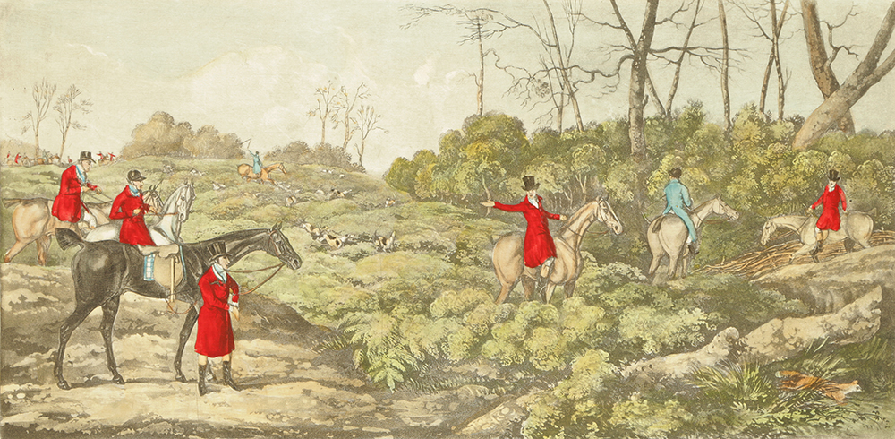 T. Sutherland Hand-colored Lithographs on Paper After Henry Alken