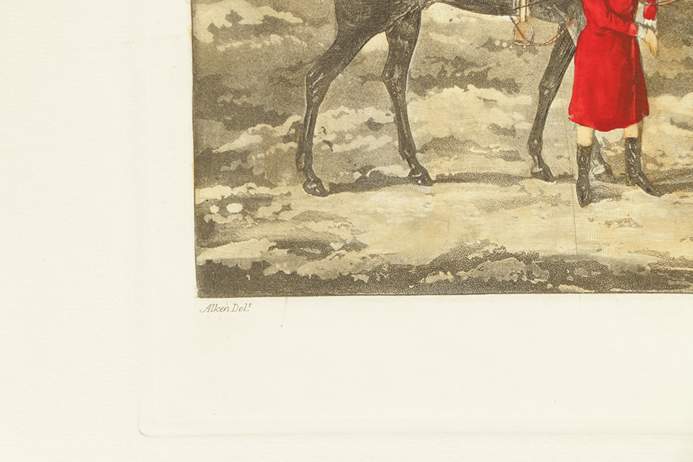 T. Sutherland Hand-colored Lithographs on Paper After Henry Alken