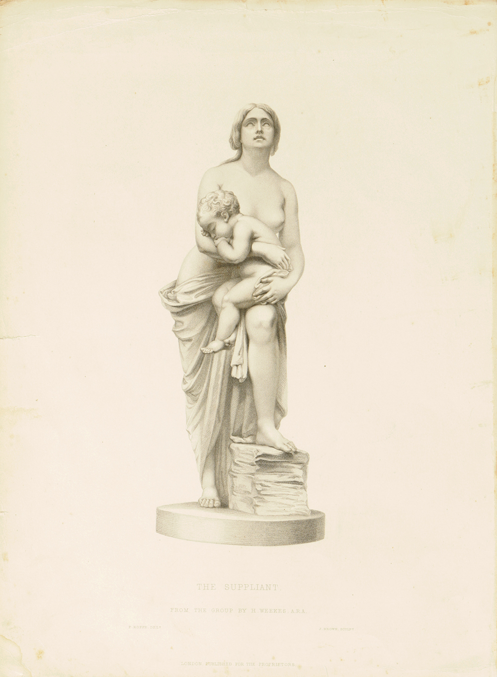 Pair of Engravings on Paper of Women