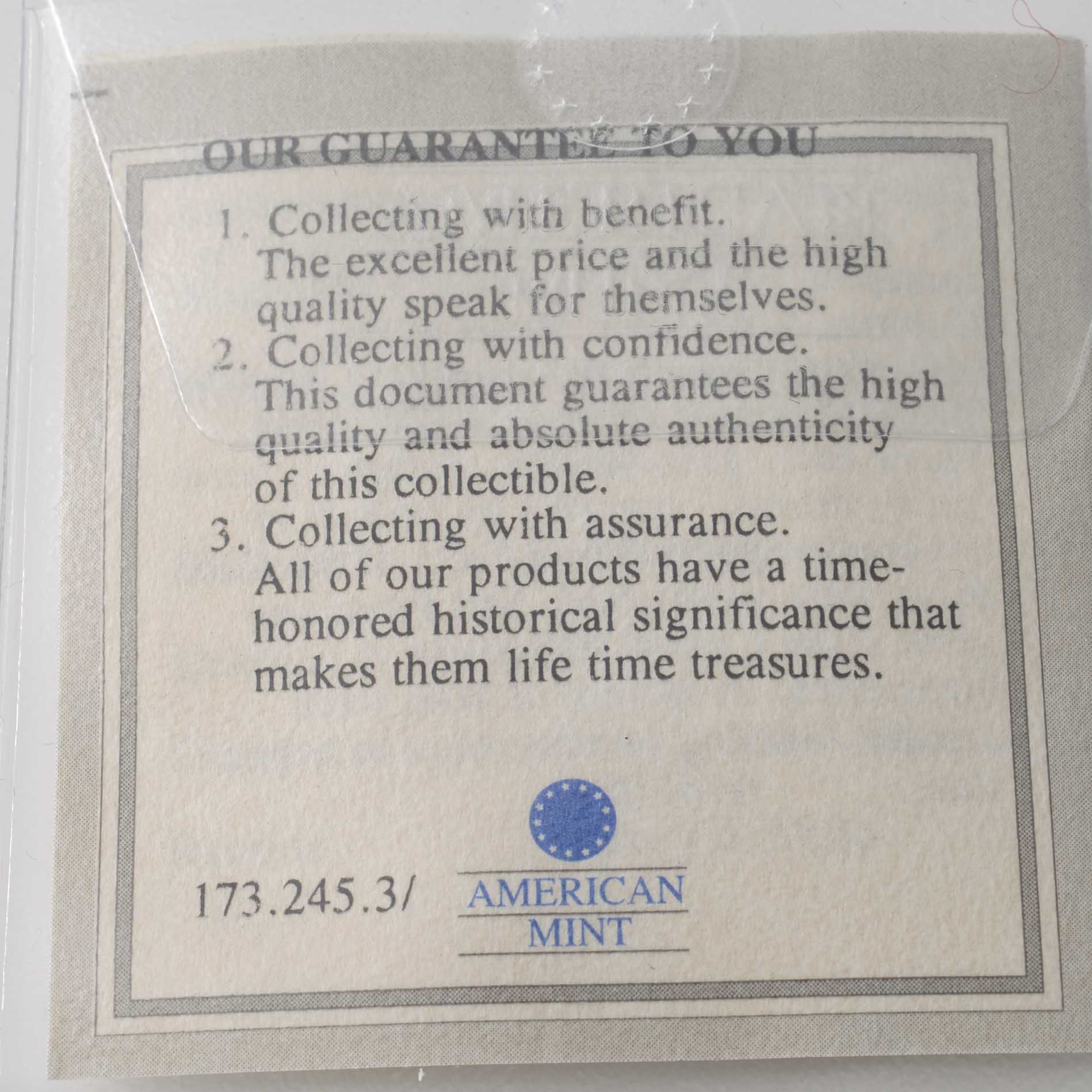 Ten Gold Proof Miniature Coins