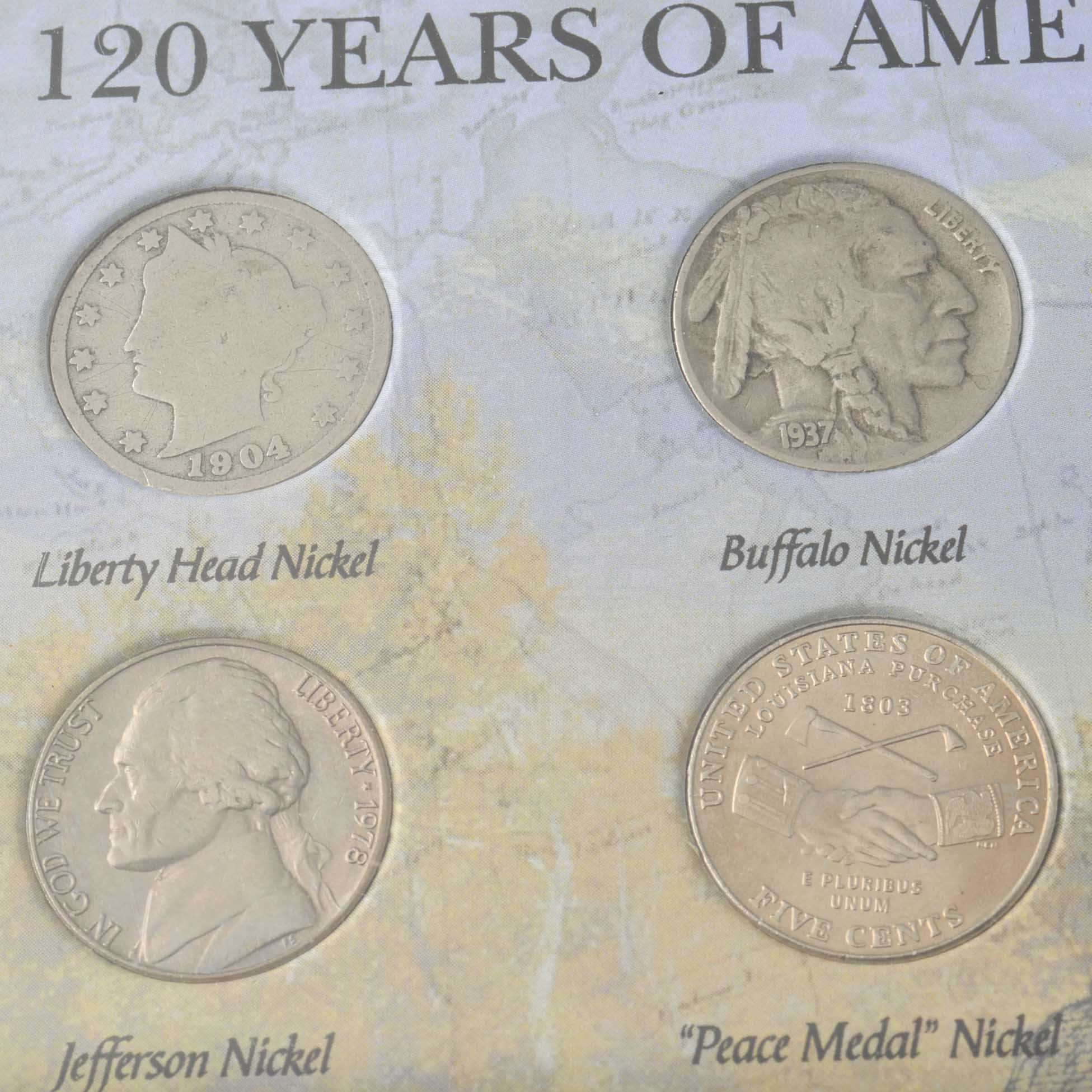 Eleven U.S. Nickels