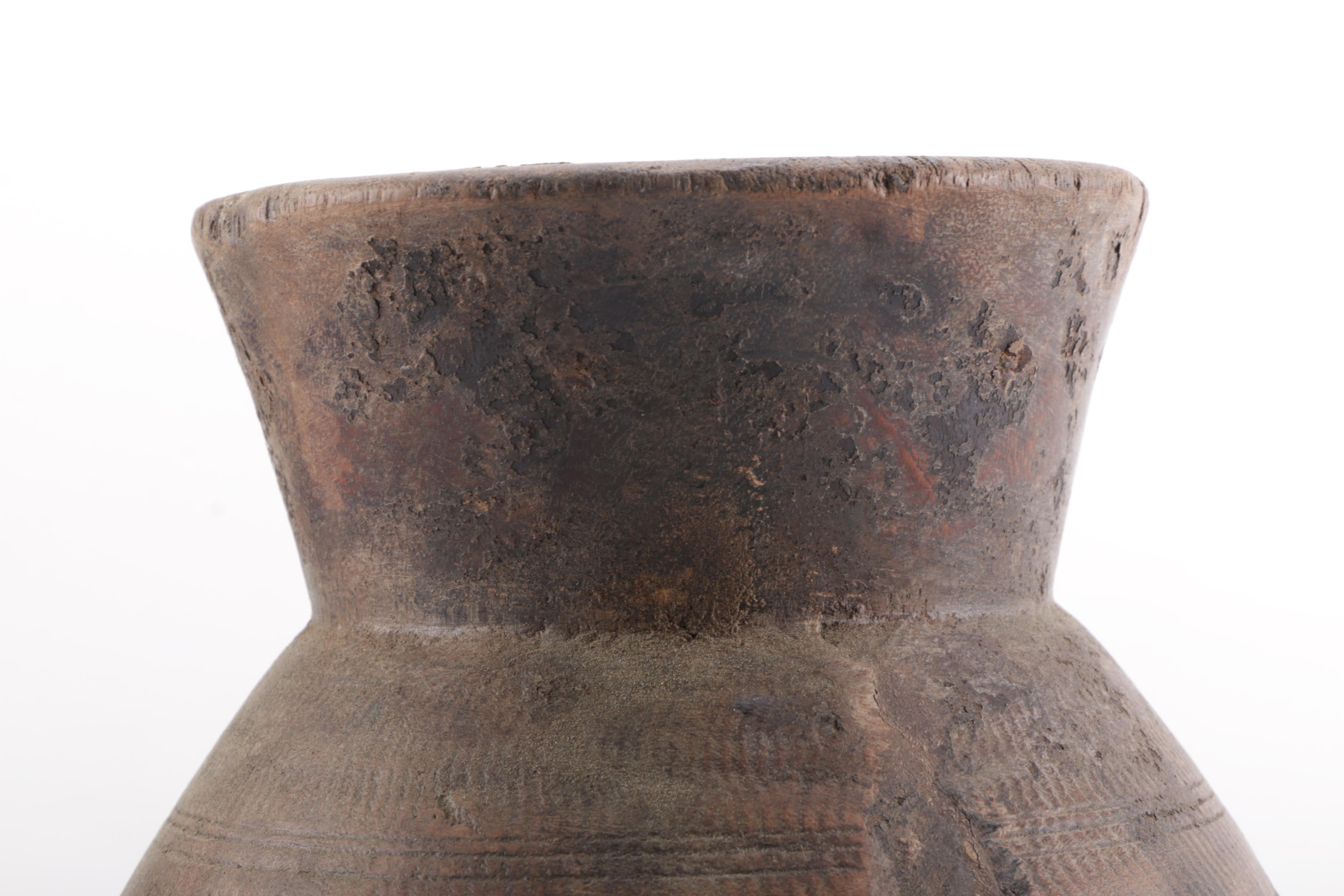 Primitive Wooden Urns