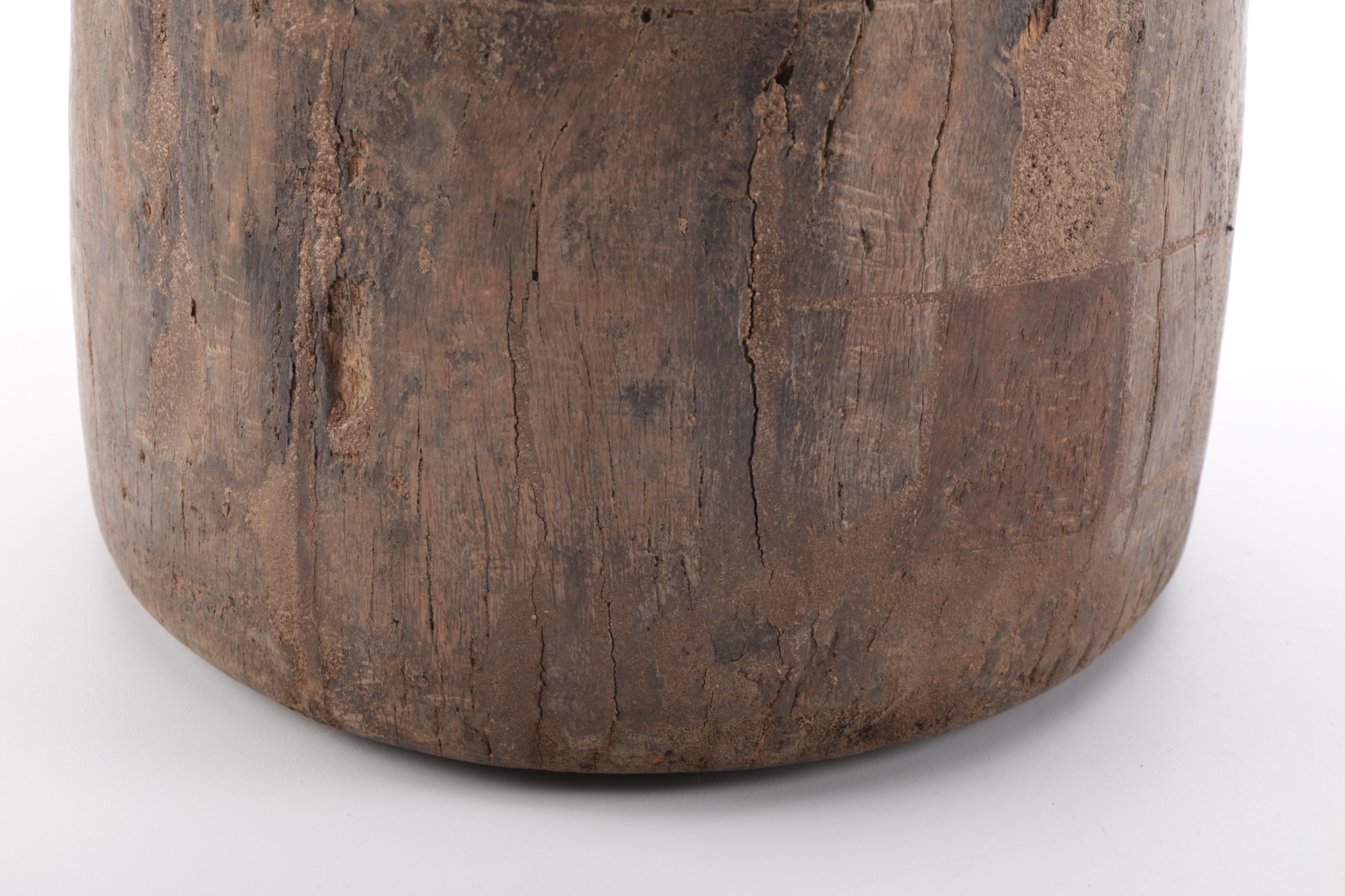 Primitive Wooden Urns