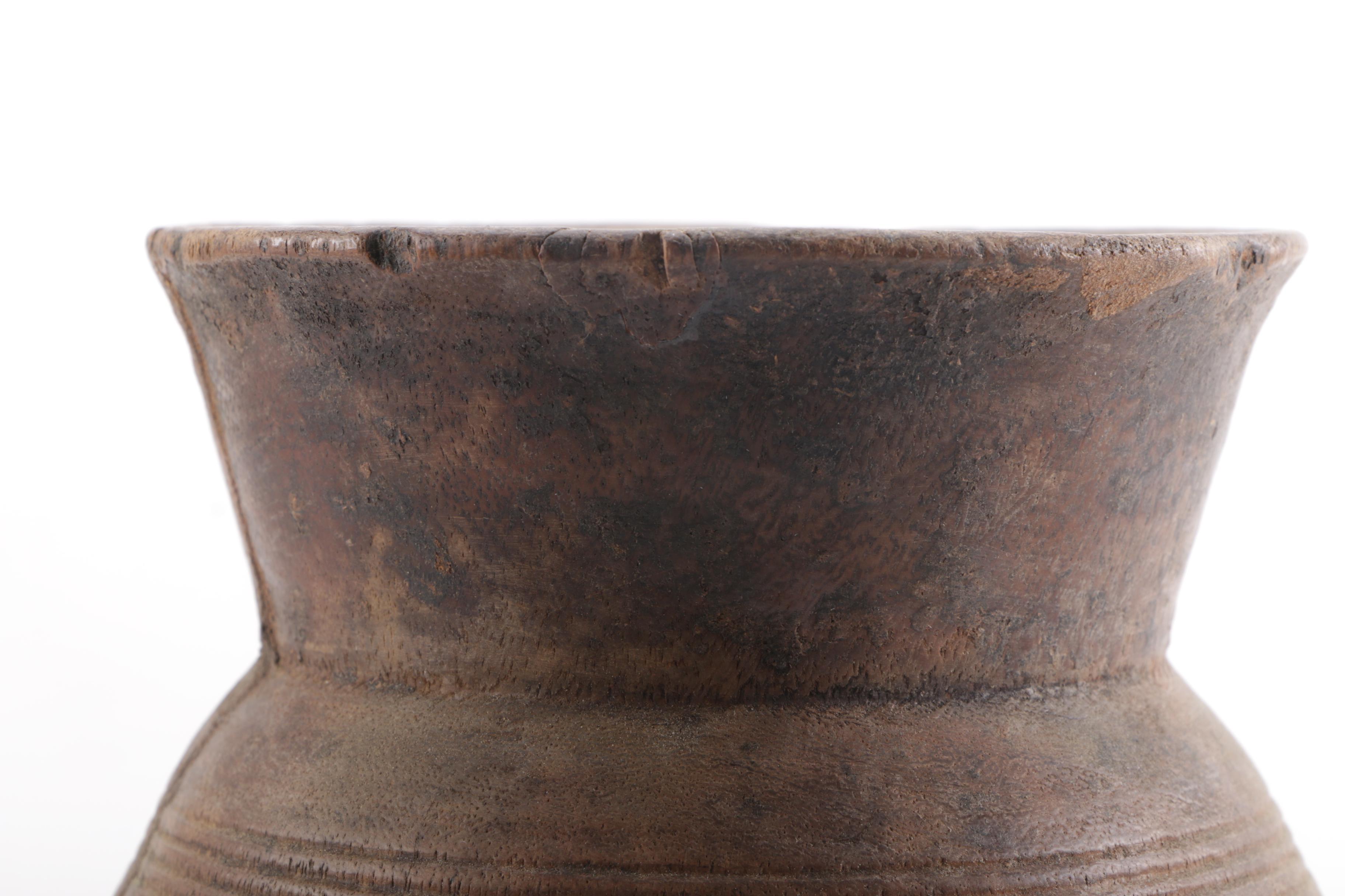 Primitive Wooden Urns