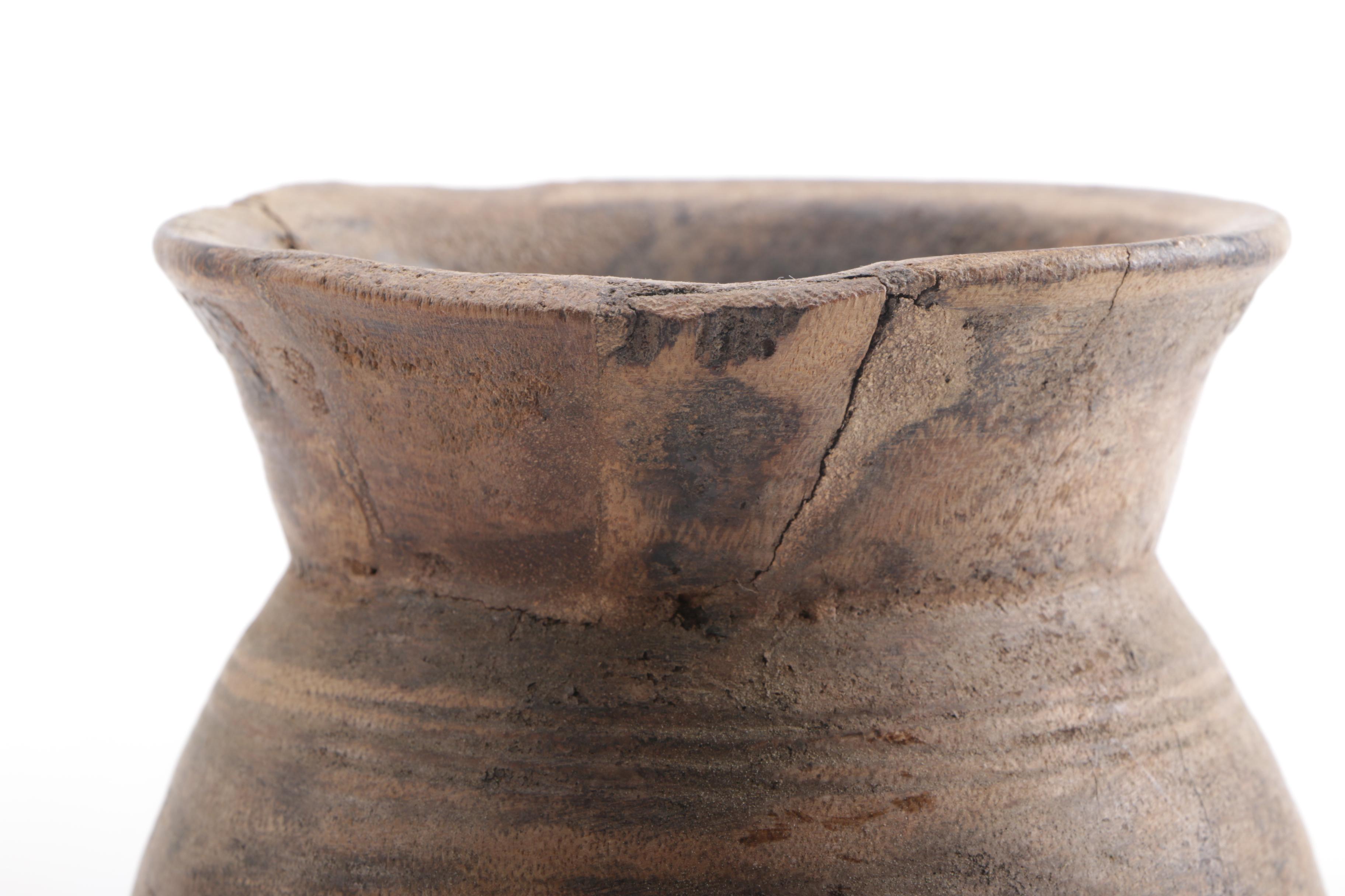 Primitive Wooden Urns