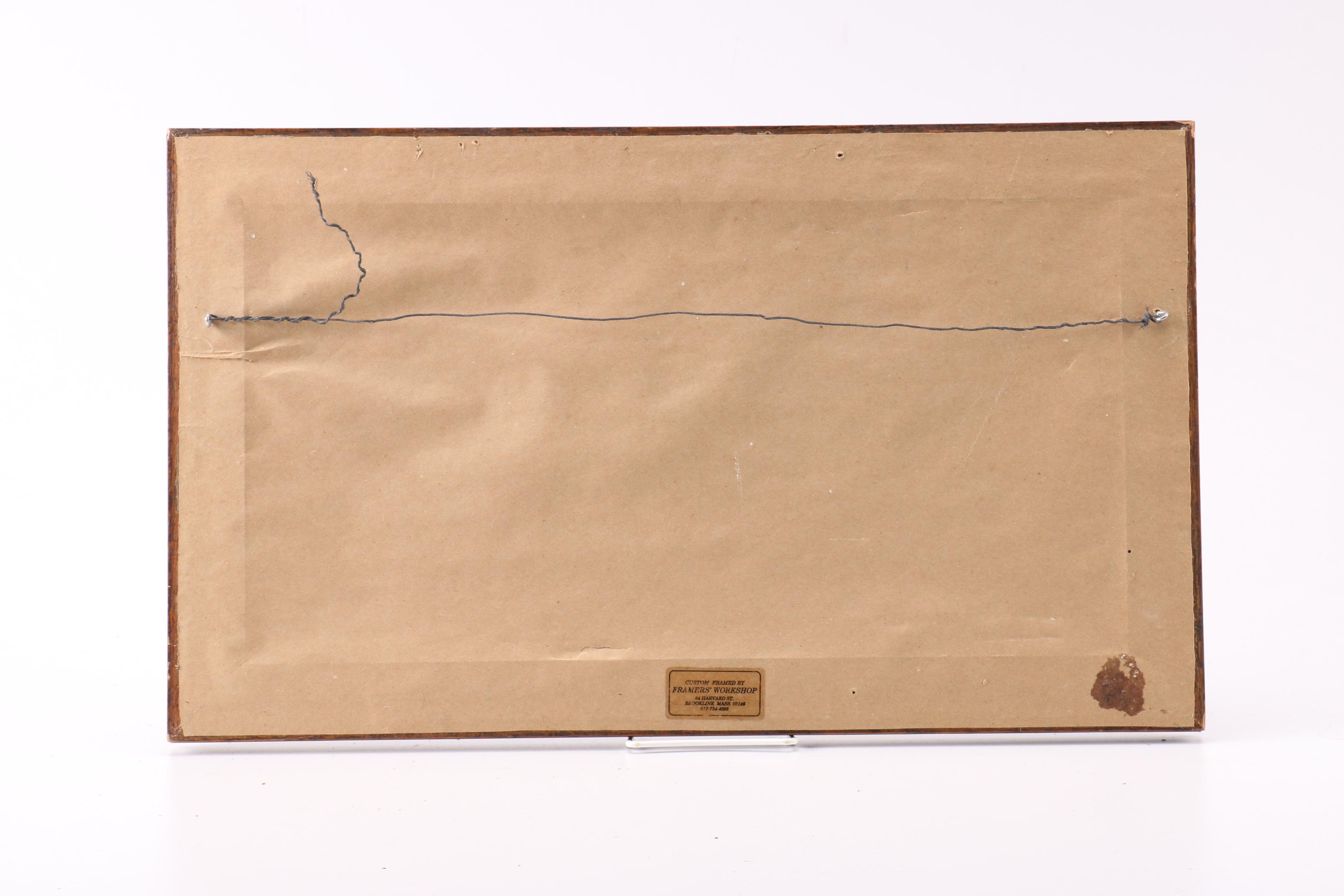 Jack Johnson Oil Painting on Board of Abstract Composition