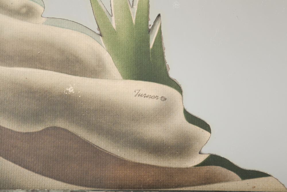 Vintage Turner Egret Mirrored Print