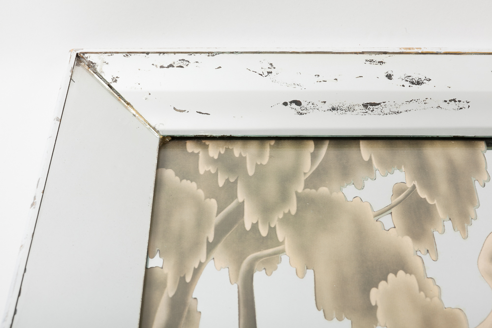 Vintage Turner Egret Mirrored Print