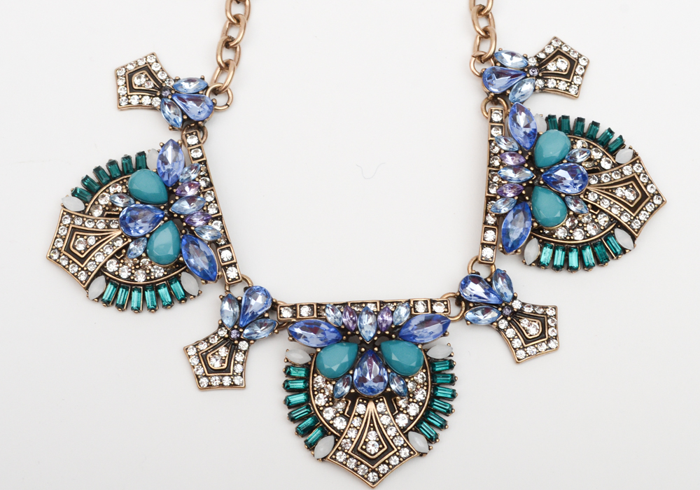 Rhinestone and Gem Fashion Necklaces
