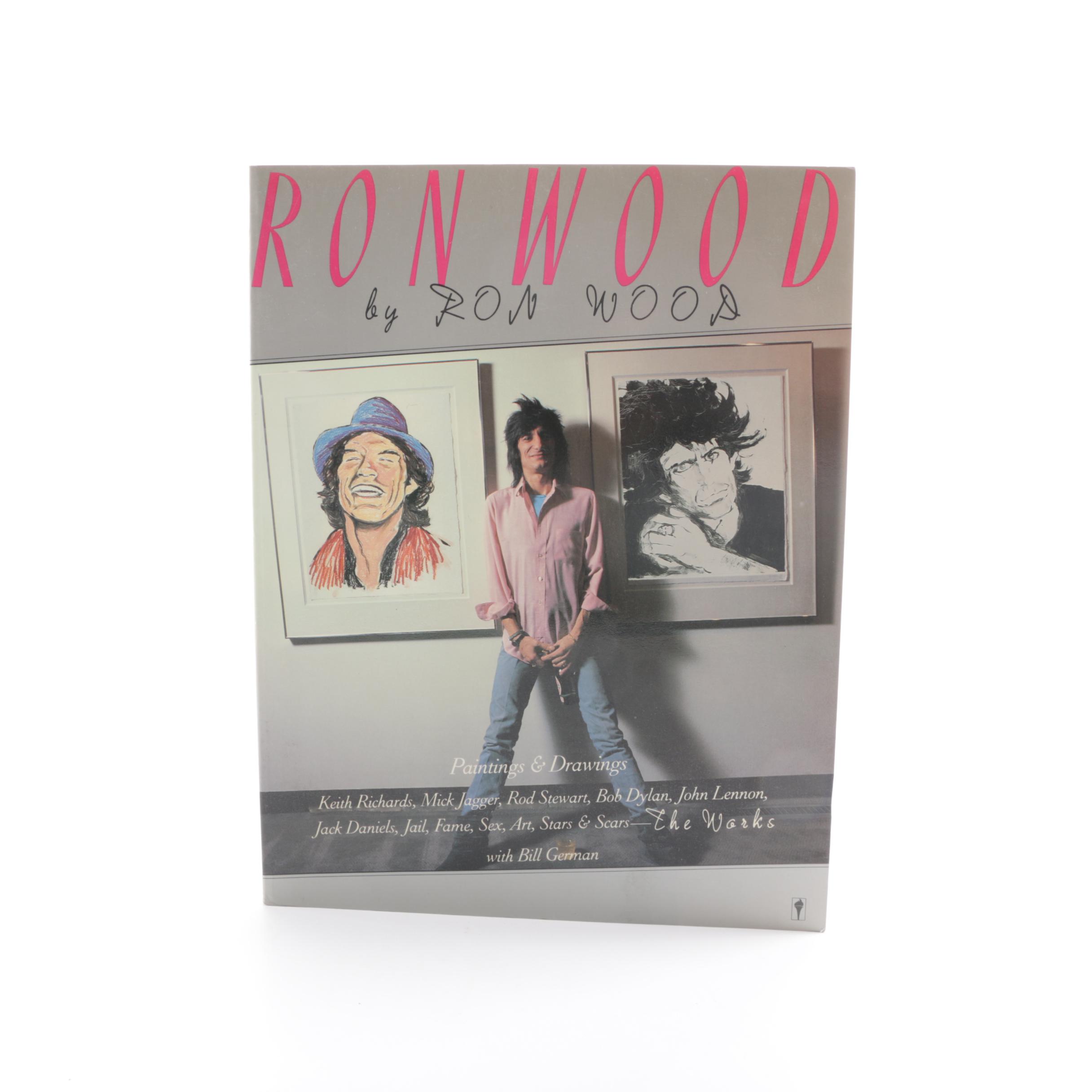 1987 Signed First Edition "Ron Wood The Works" by Ron Woods