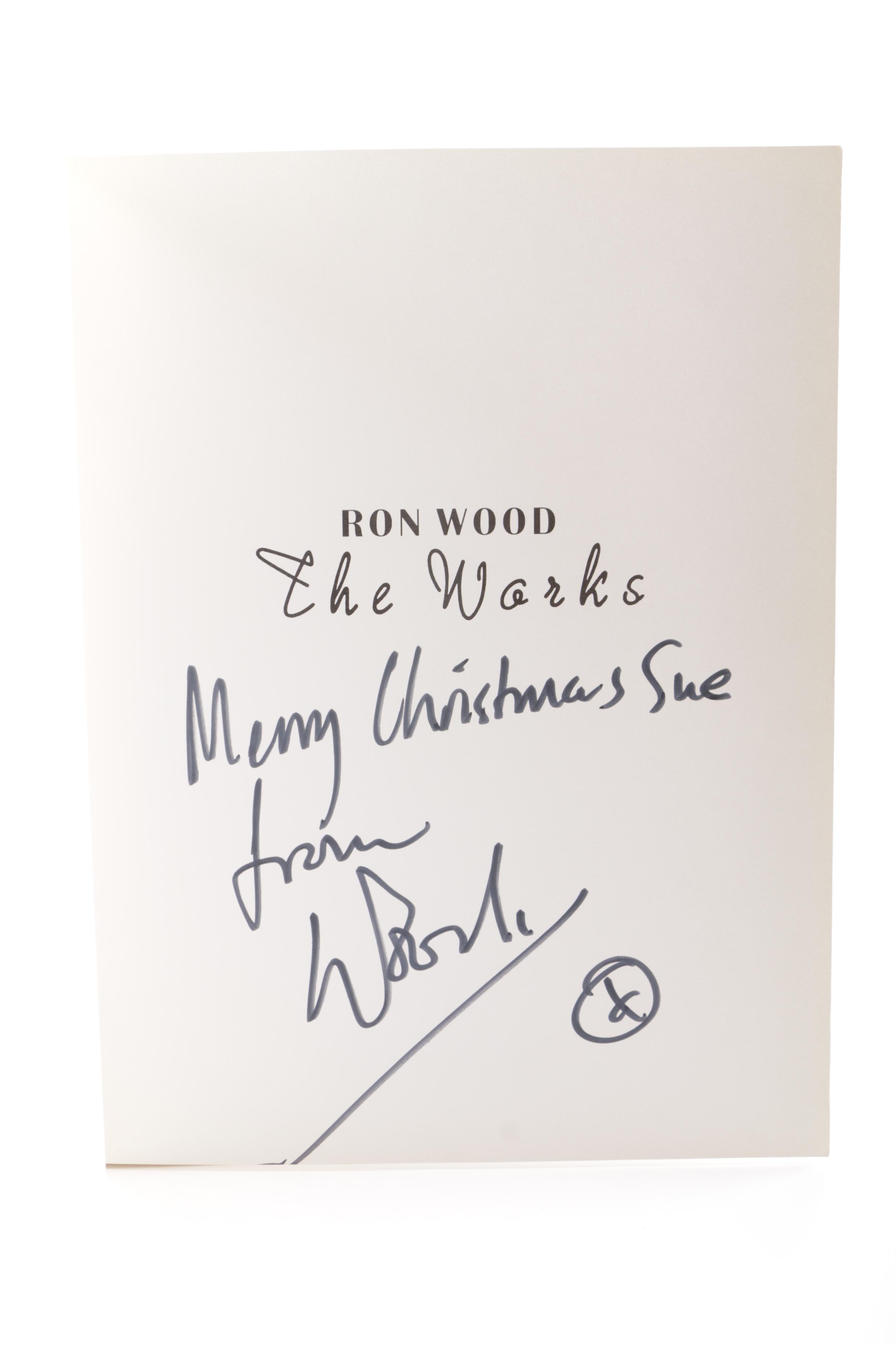 1987 Signed First Edition "Ron Wood The Works" by Ron Woods