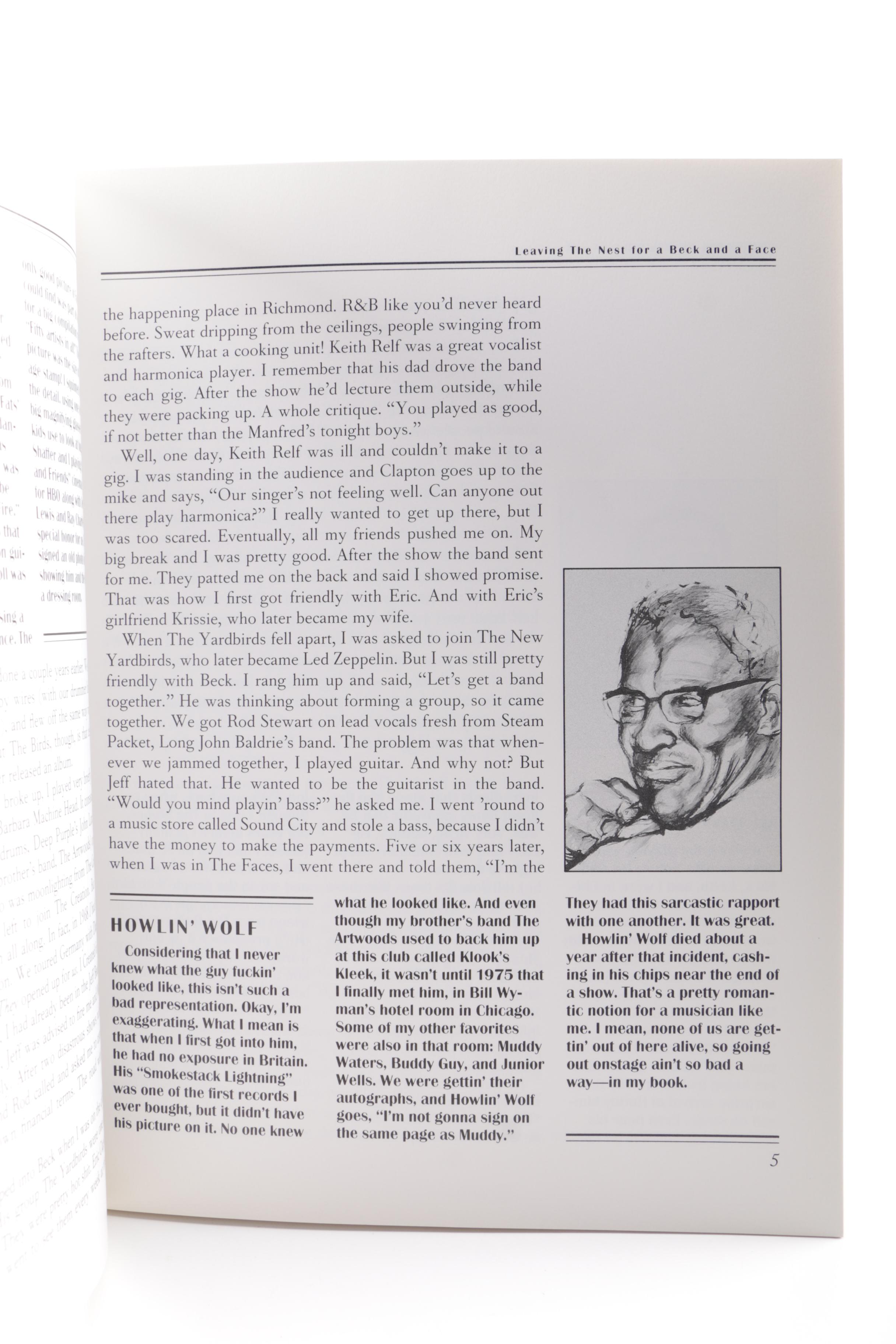 1987 Signed First Edition "Ron Wood The Works" by Ron Woods