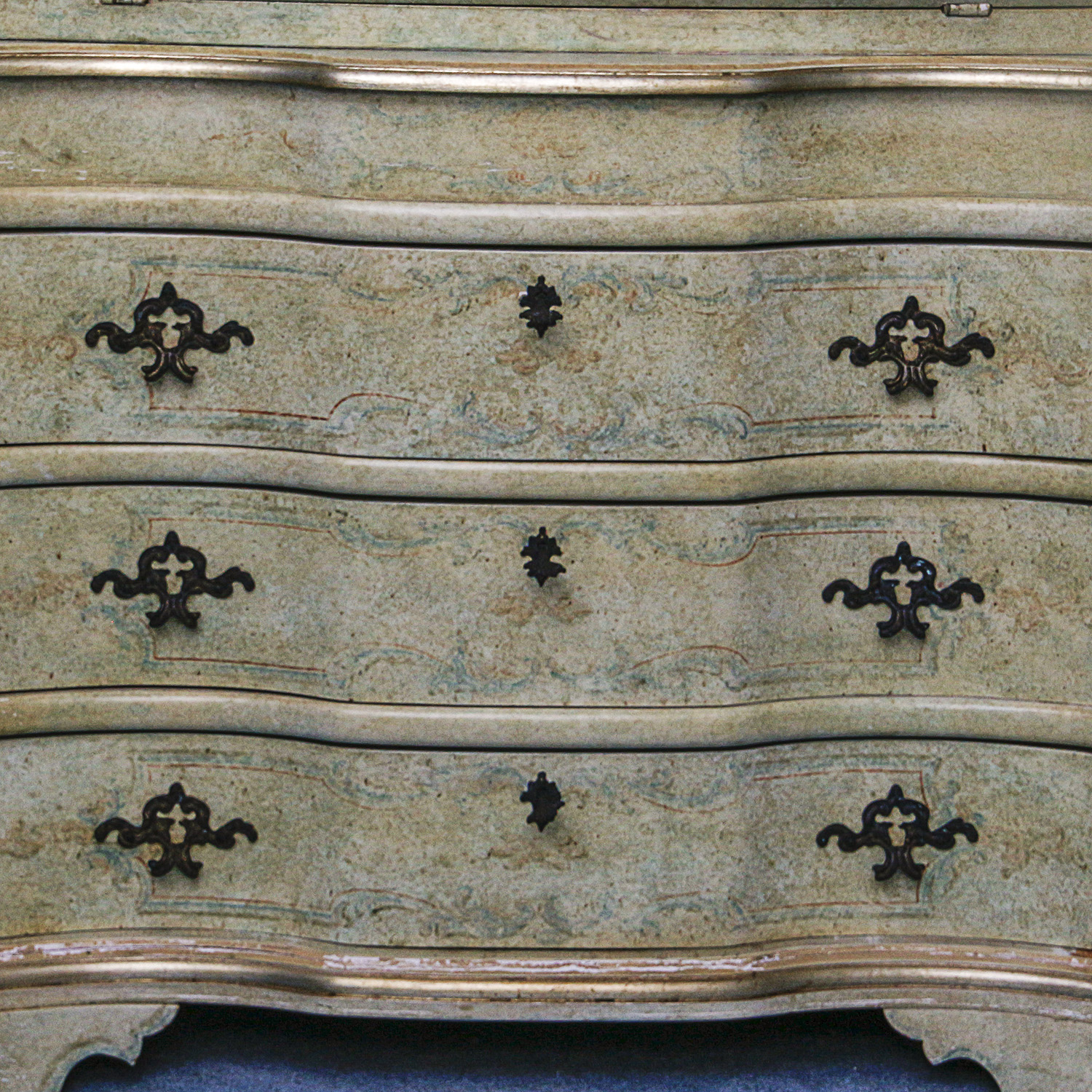 Rococo Style Secretary Bookcase by Maitland-Smith