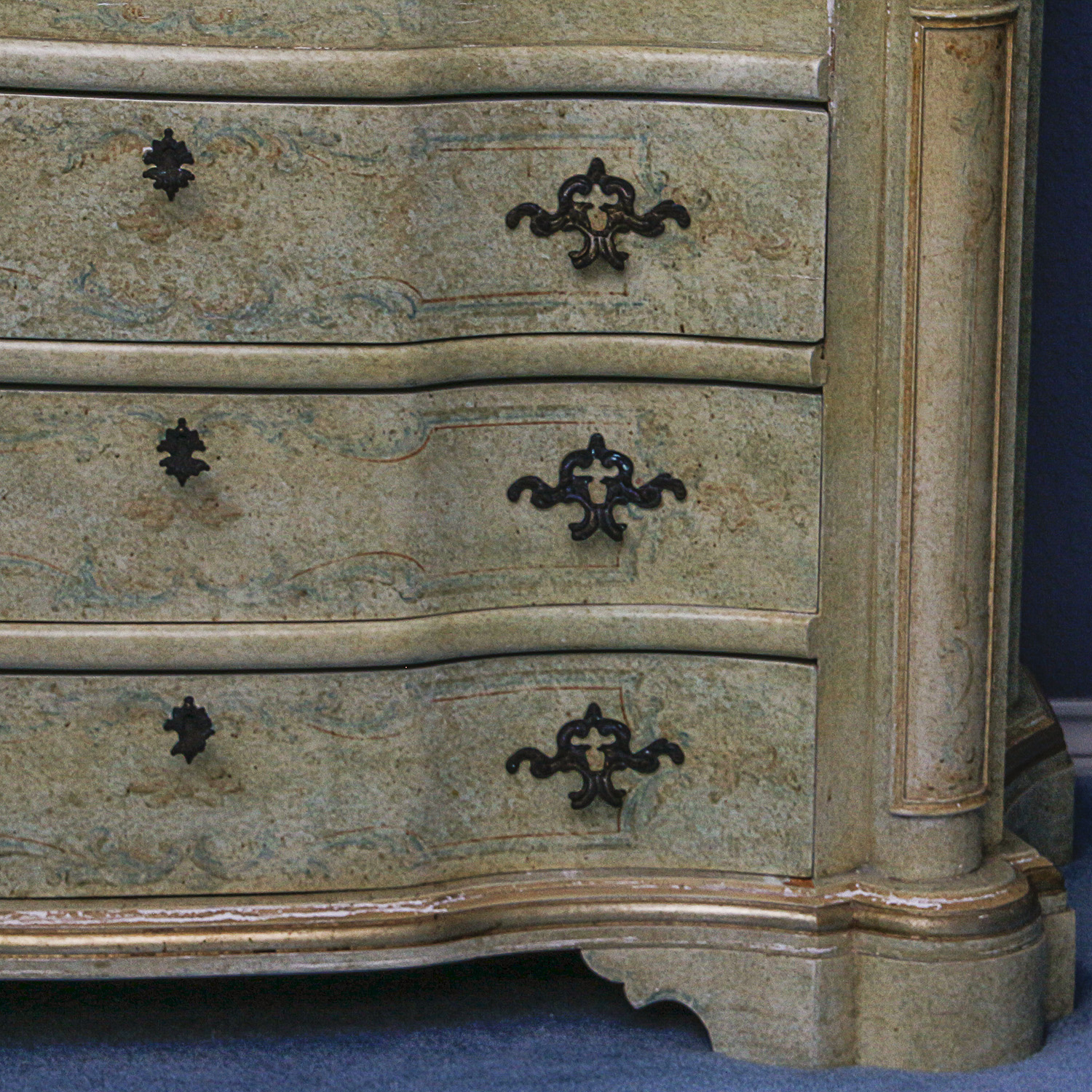 Rococo Style Secretary Bookcase by Maitland-Smith