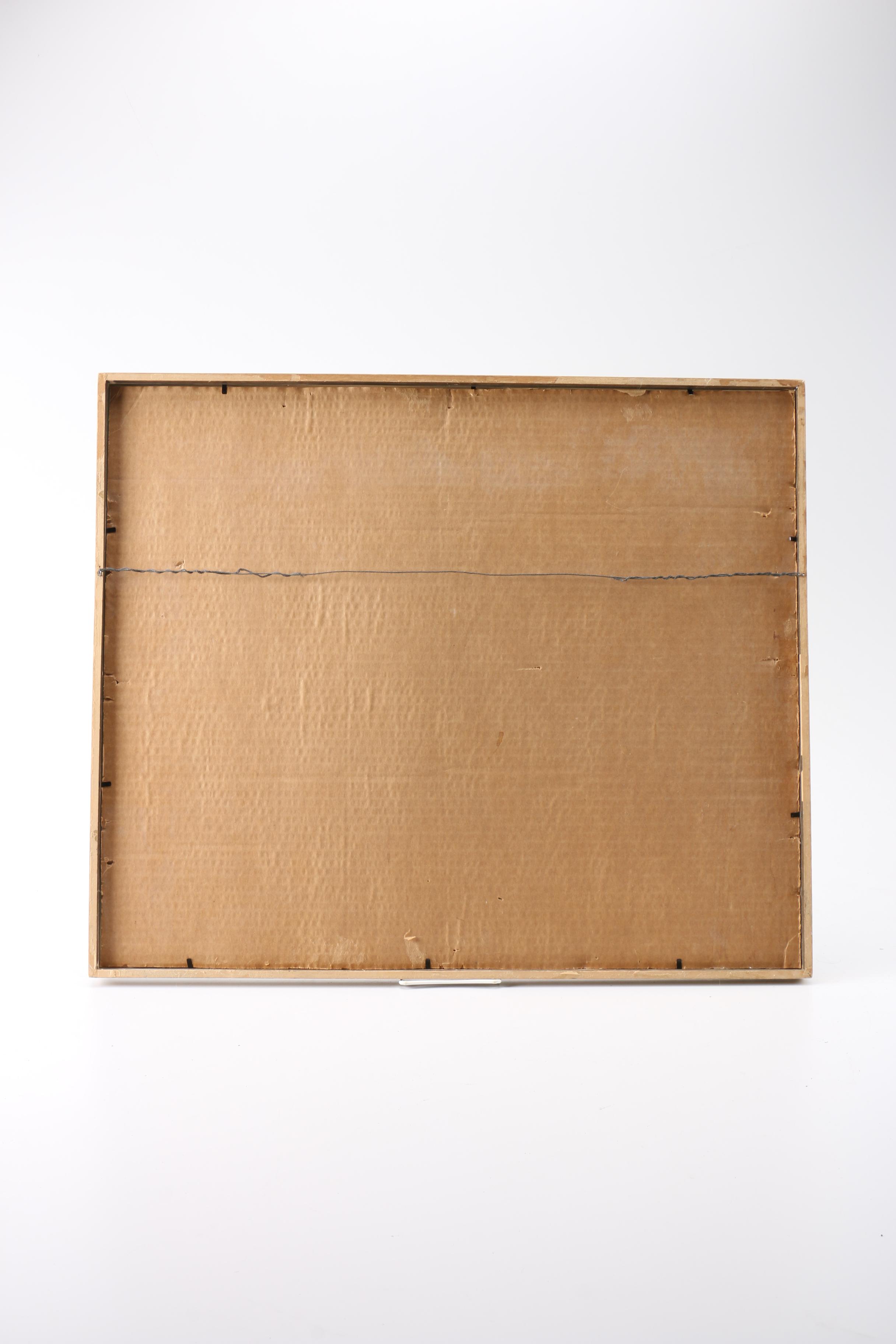 1971 Watercolor Painting of Abstract Trees