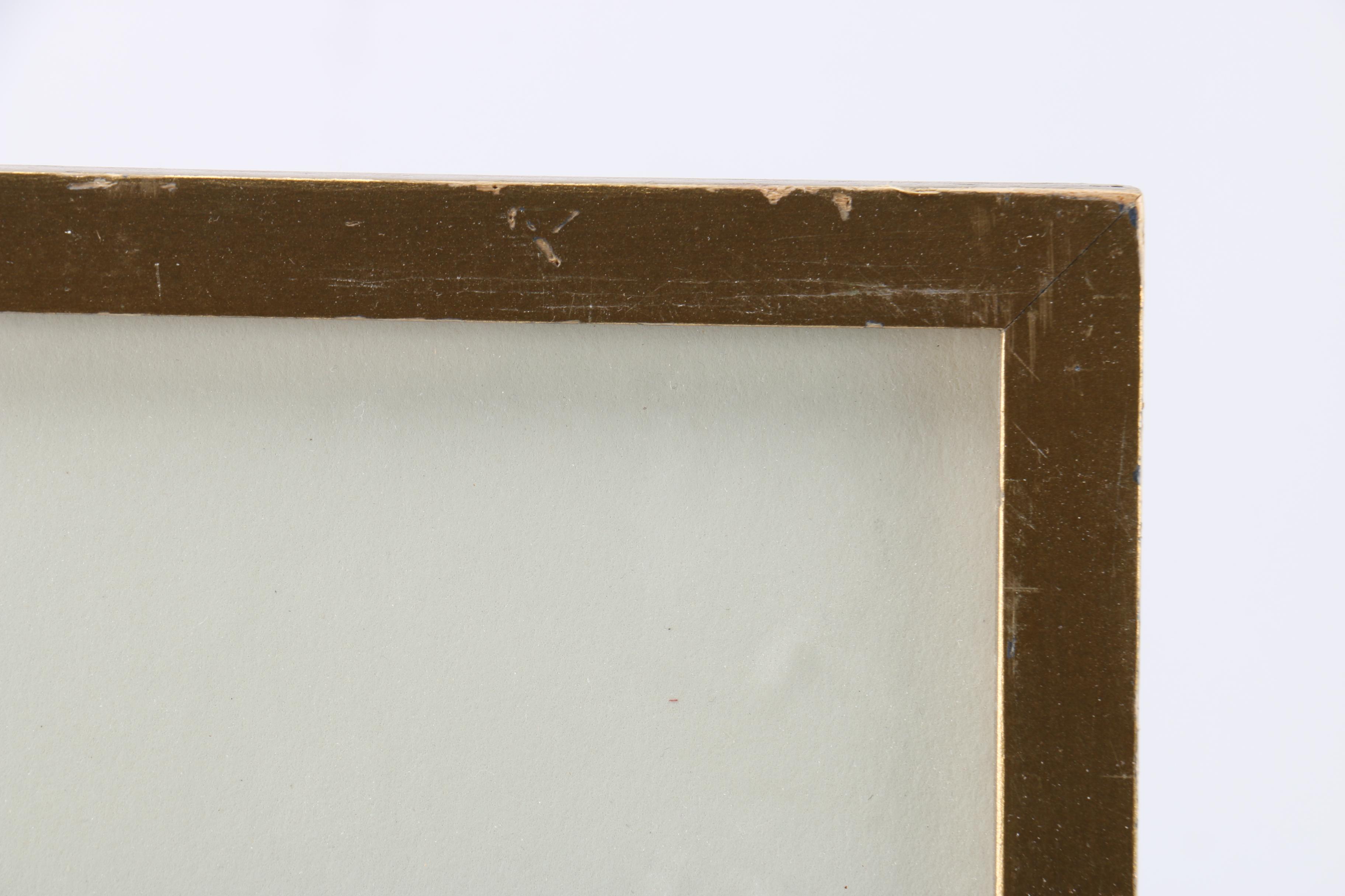 1971 Watercolor Painting of Abstract Trees