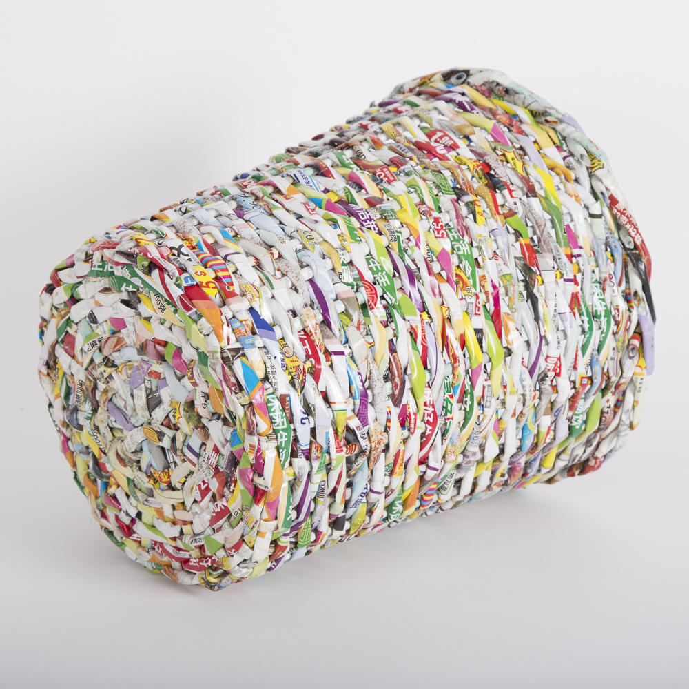 Woven Recycled Materials Waste Baskets