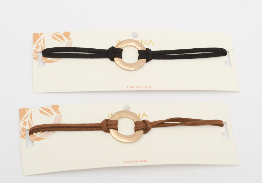 Earth Tone Leather Fashion Bracelets and Necklaces