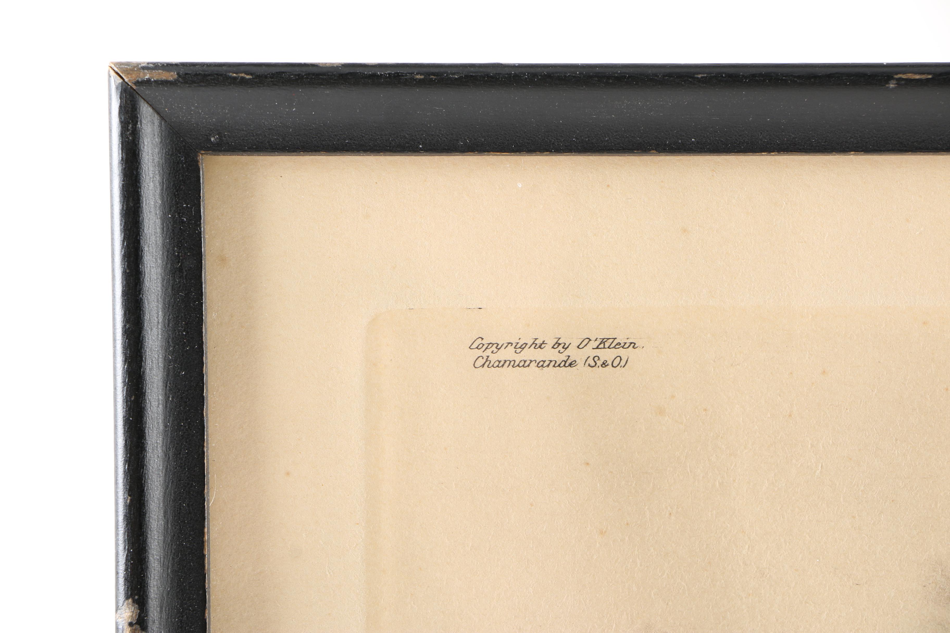 Boris O'Klein Mid Century Hand-Colored Etchings From His "Dirty Dogs of Paris" Series