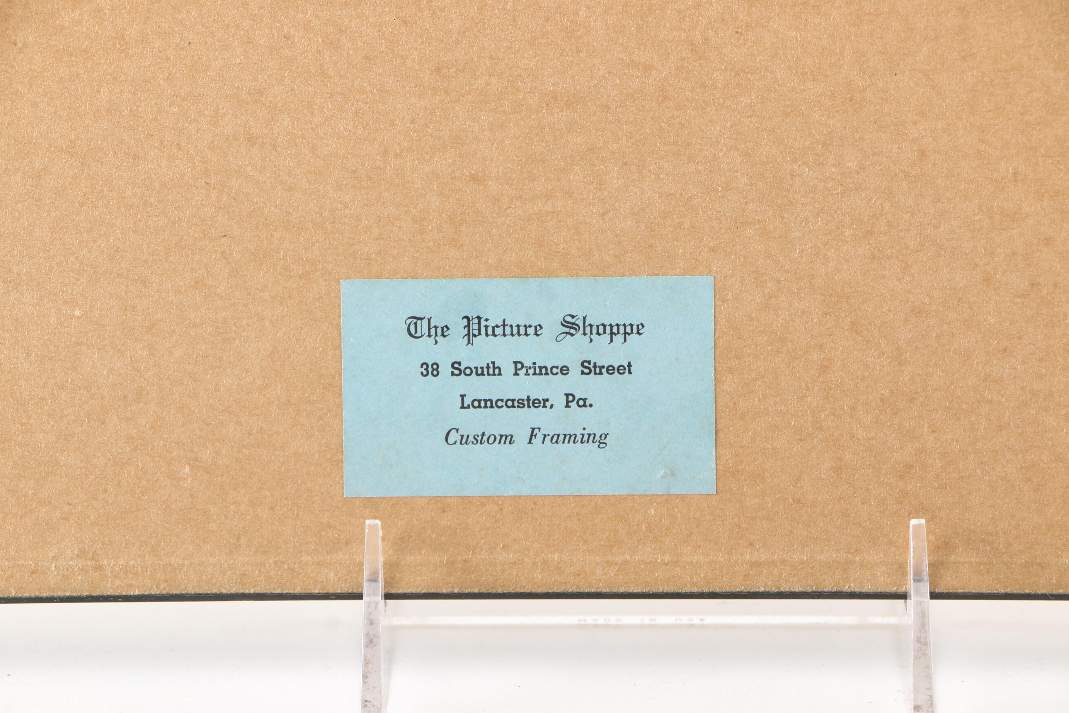 Boris O'Klein Mid Century Hand-Colored Etchings From His "Dirty Dogs of Paris" Series