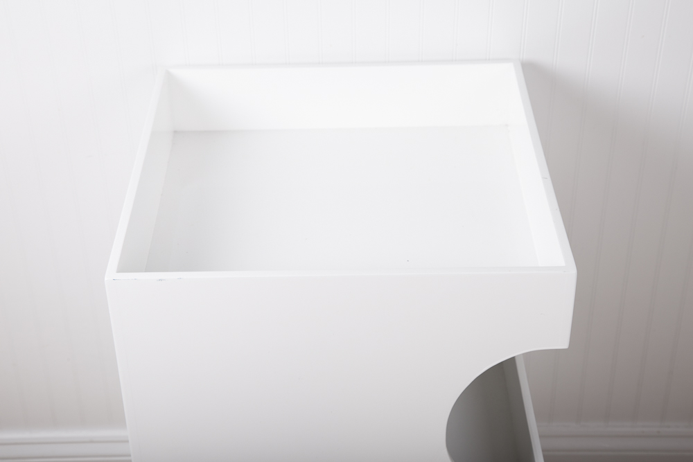 IKEA White Storage Cabinet and Work Table On Casters