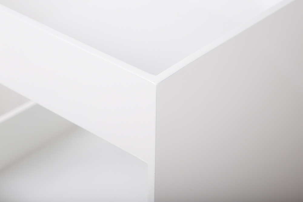 IKEA White Storage Cabinet and Work Table On Casters