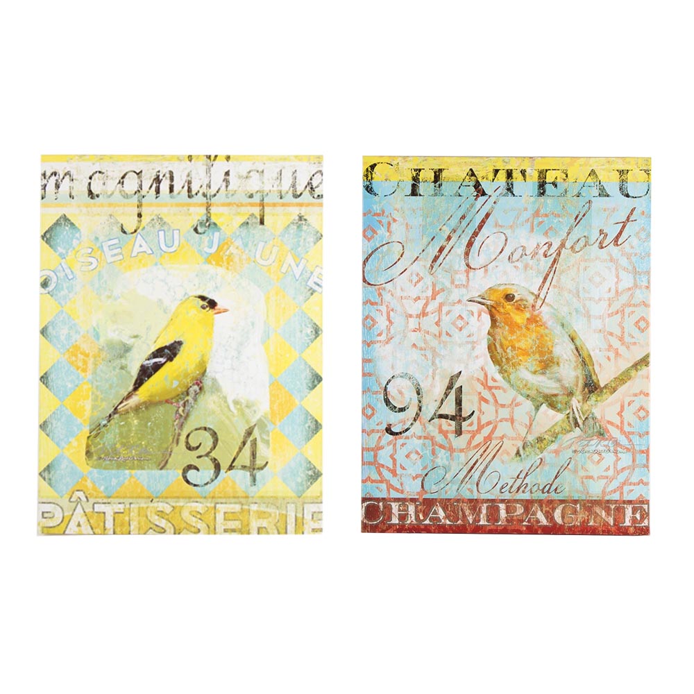 Patrick Reid O'Brien Signed Giclees Bird Motif Pair