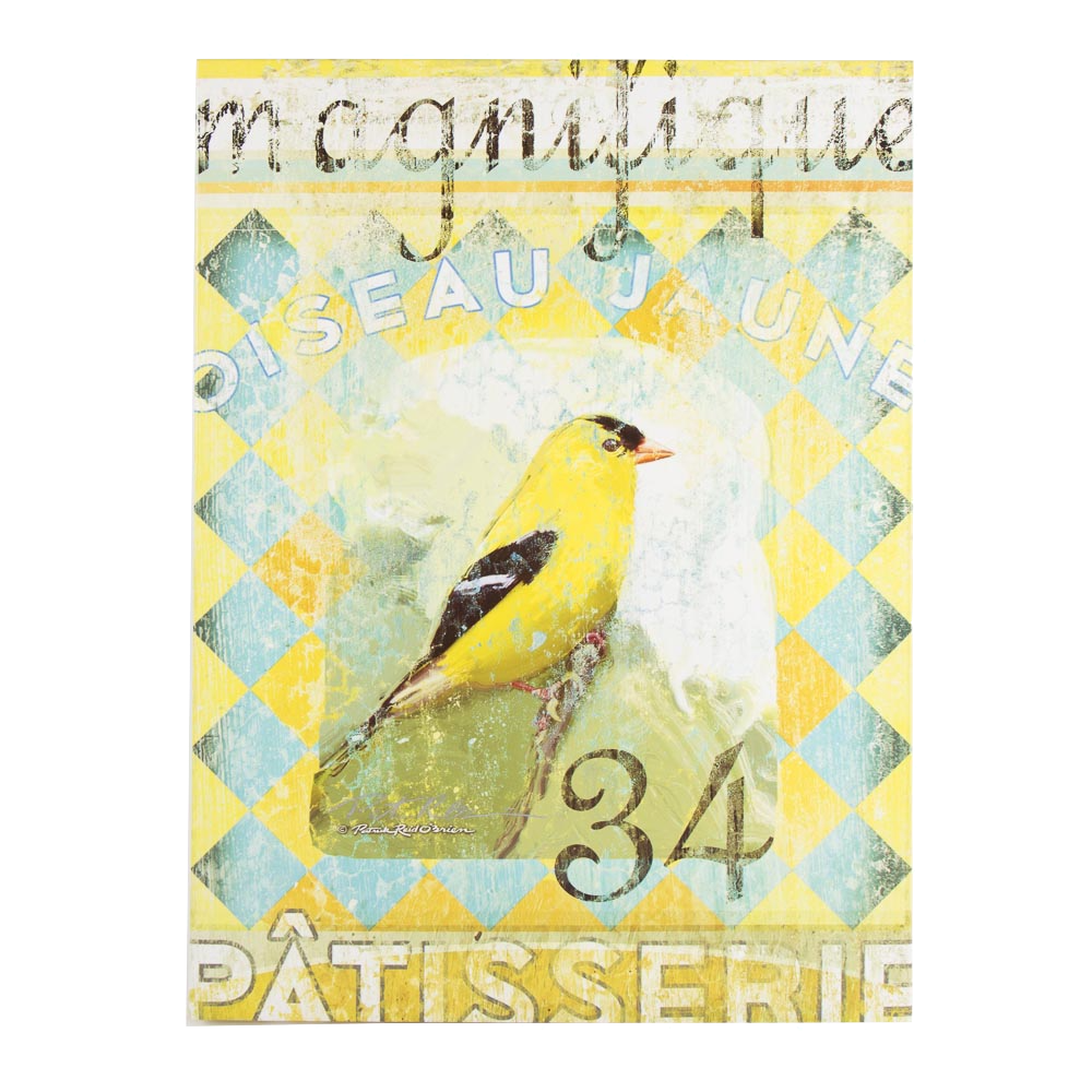 Patrick Reid O'Brien Signed Giclees Bird Motif Pair