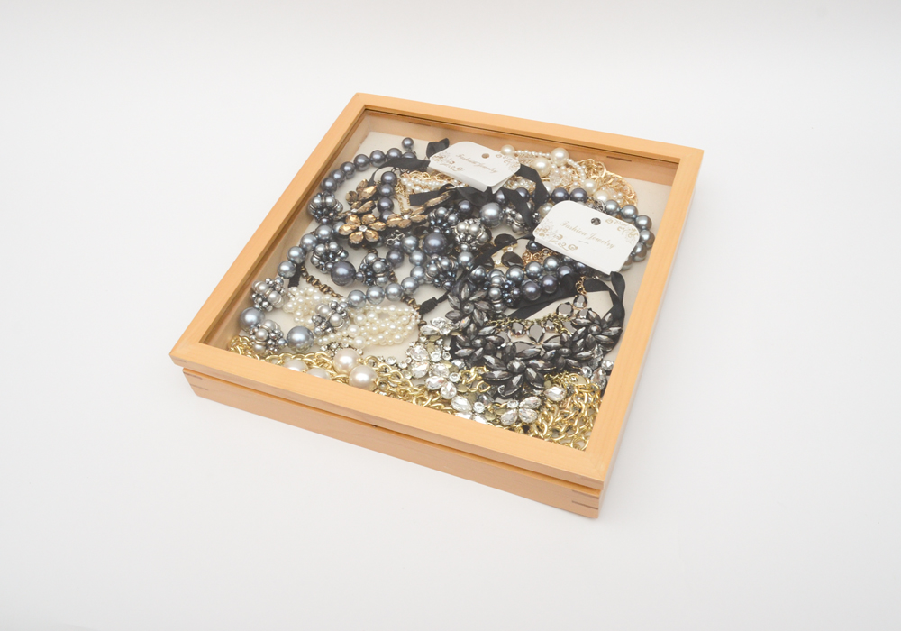 Large Pearl and Rhinestone Fashion Necklaces