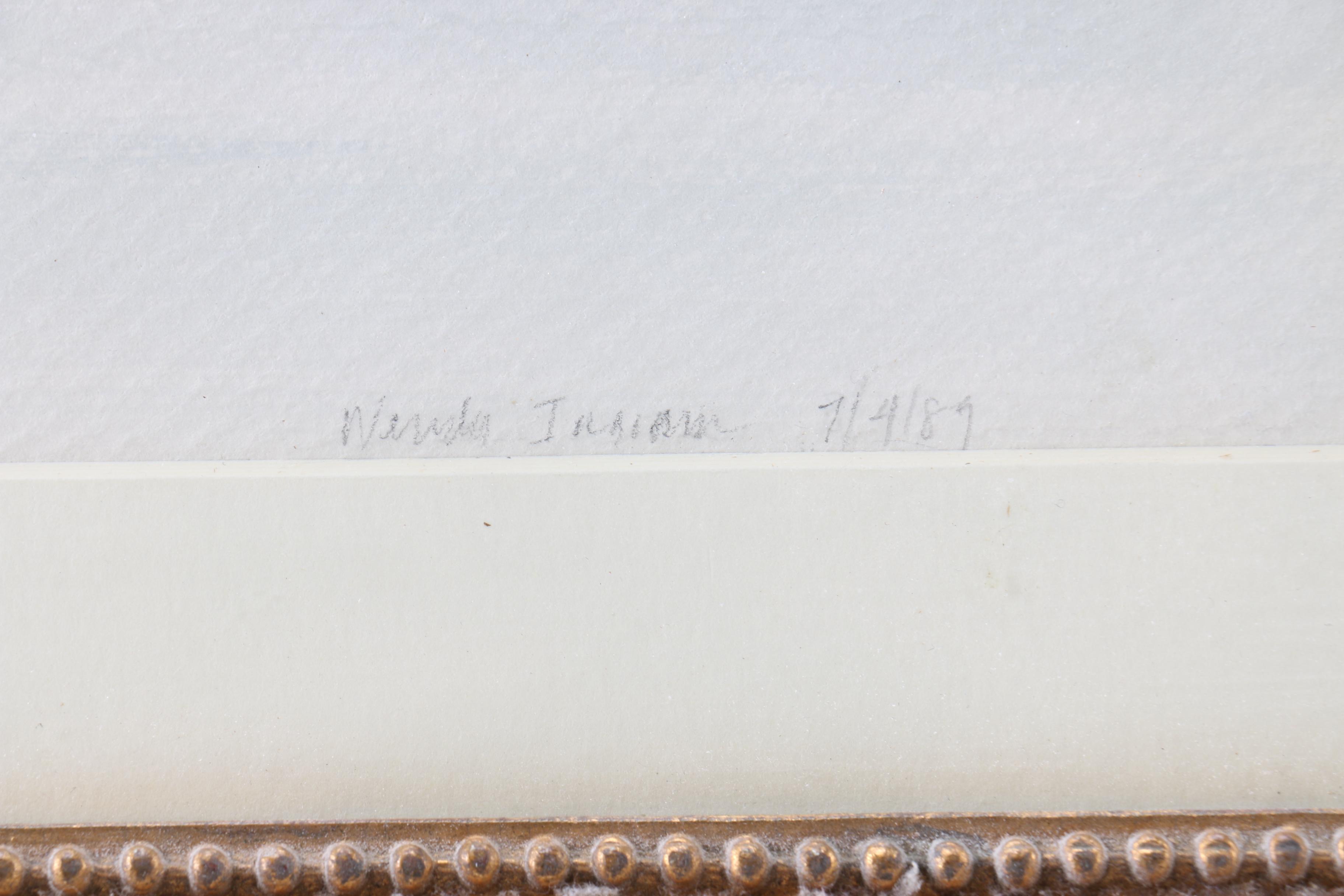 Wendy Ingram Watercolor Landscape "Peach's Point Marblehead"