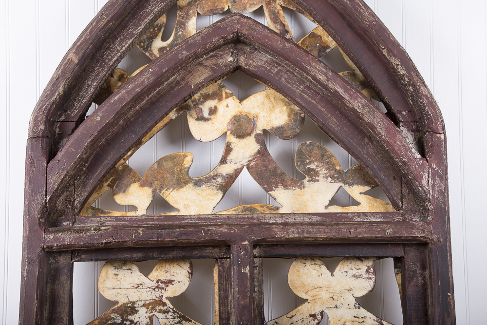 Reclaimed Wood Arched Window Wall  Art