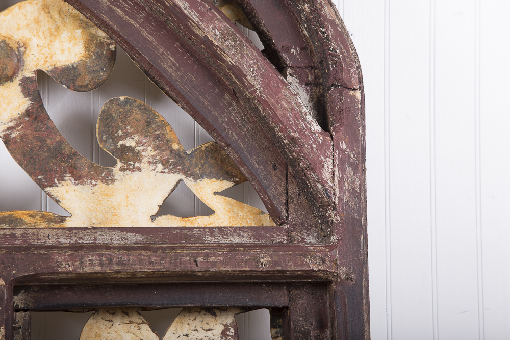 Reclaimed Wood Arched Window Wall  Art