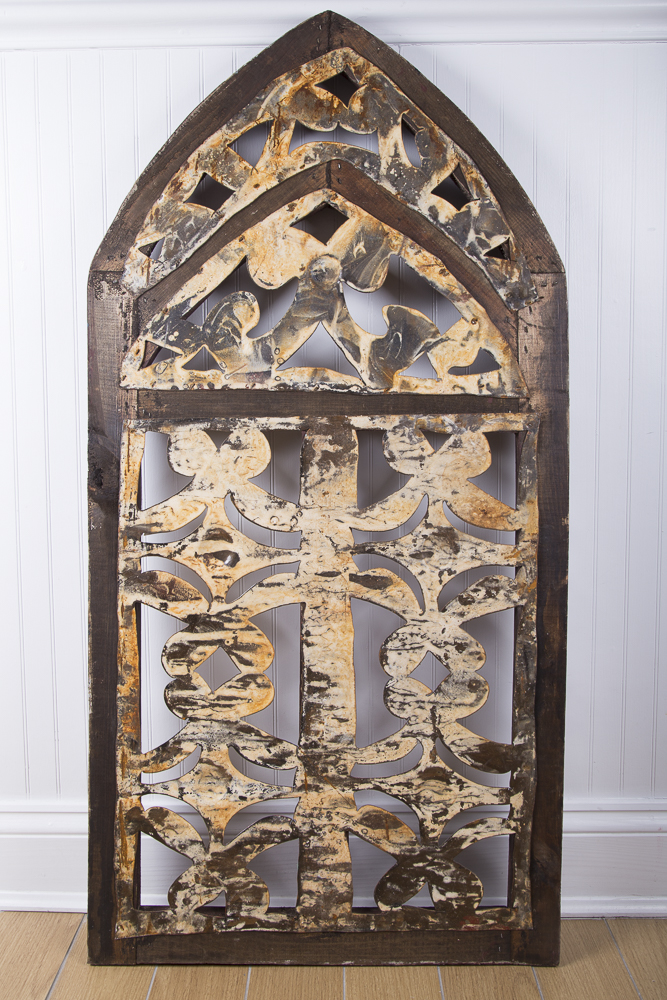 Reclaimed Wood Arched Window Wall  Art