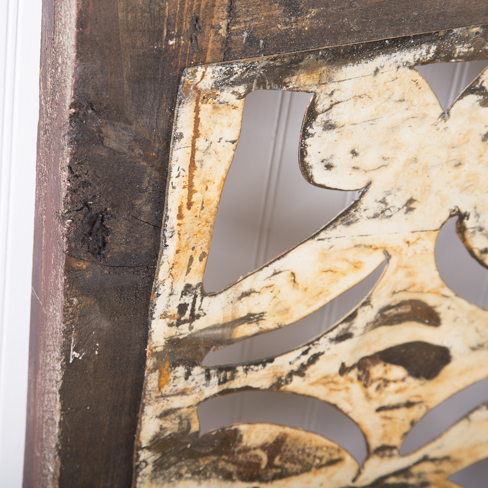 Reclaimed Wood Arched Window Wall  Art