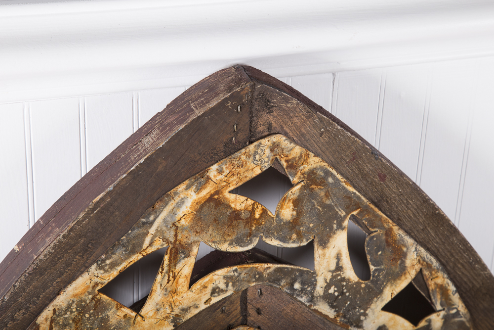 Reclaimed Wood Arched Window Wall  Art