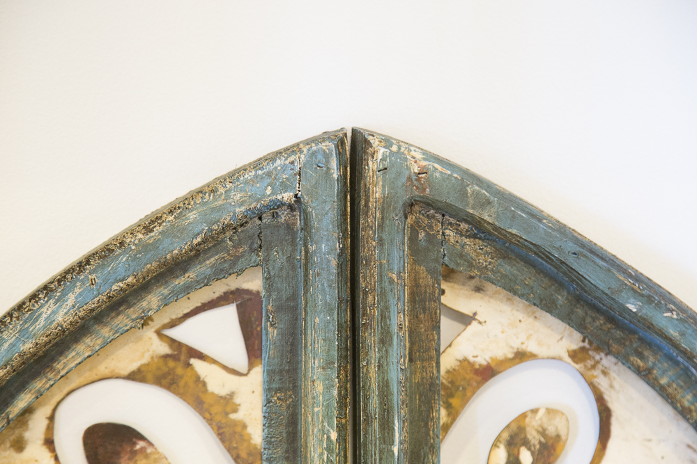 Reclaimed Wood Arched Window Wall Art