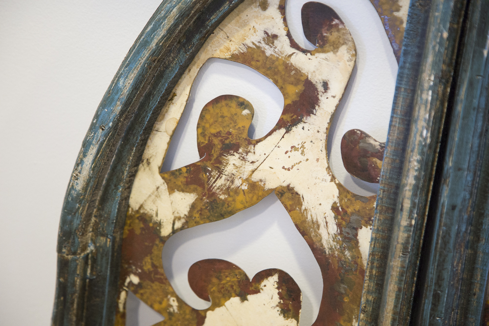 Reclaimed Wood Arched Window Wall Art