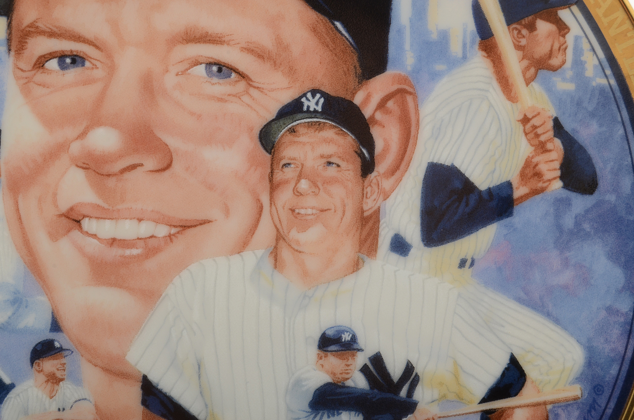 1993 Hamilton Collection Babe Ruth and Mickey Mantle Plates