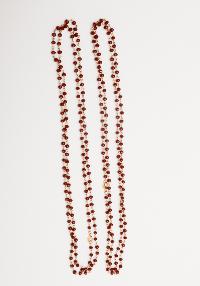 Collection of Fashion Necklaces In Wooden Case